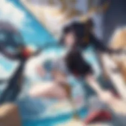 A captivating scene from a renowned anime film showcasing stunning animation techniques