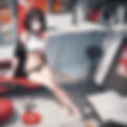 Abstract Artistic Representation of Adult Content Influence