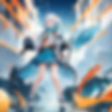 Abstract depiction of the vast capabilities and functionalities of Crunchyroll Android app