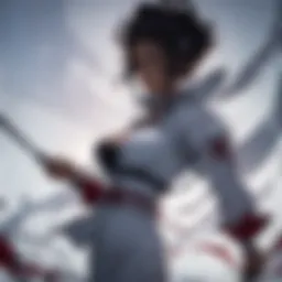 Samurai holding a katana in a moonlit forest