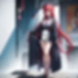 A stunning scene from a popular anime movie