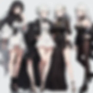 An engaging illustration of the evolution of the series characters