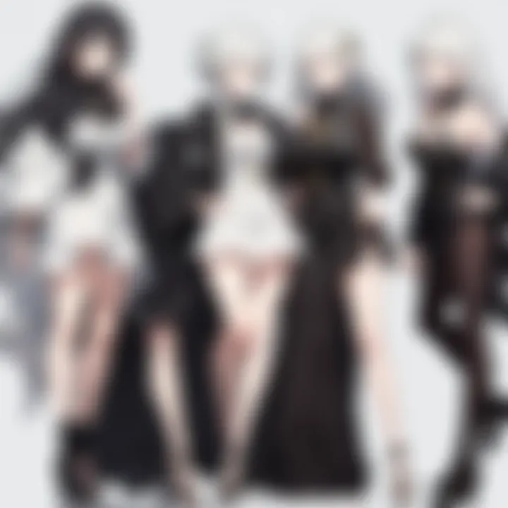 An engaging illustration of the evolution of the series characters