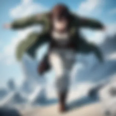 Dynamic Animation Sequences Anime Character in Intense Action