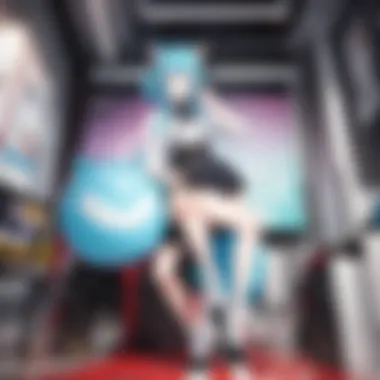 Anime Fan Enjoying Immersive Viewing Experience Anime fan enjoying immersive viewing experience