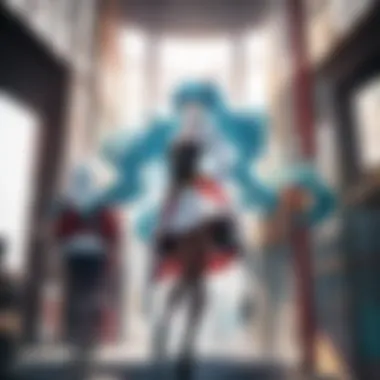 Intricate Character Designs in Anime A breathtaking scene from a renowned anime showcasing intricate character designs and vibrant backgrounds.
