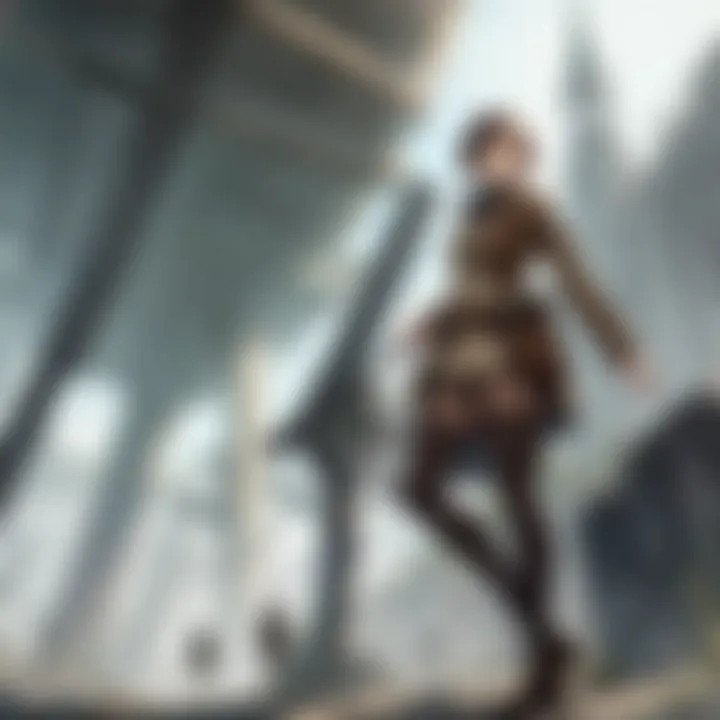 A detailed illustration of a key character from the AOT browser game highlighting their development.