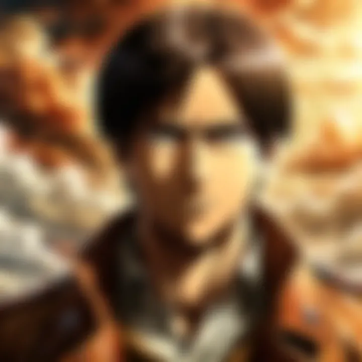 Eren Yeager in a moment of intense determination