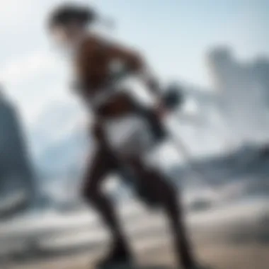 Dynamic Battle Stance Anime character in intense battle stance