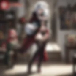 A collection of rare Berserk figurines displayed elegantly