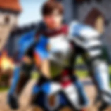 Chivalry vs. Failure A symbolic representation of chivalry and failure, depicted through contrasting imagery.