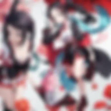 Tanjiro and Nezuko in Action Dynamic battle scene showcasing Tanjiro and Nezuko