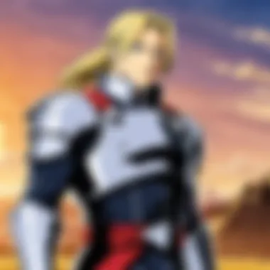 The Elric Brothers' Journey Iconic scene of Edward and Alphonse Elric showcasing their bond