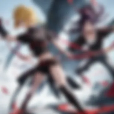 Epic Battle Scene from Naruto Shippuden Naruto and friends engaging in a dynamic battle scene