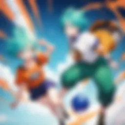 A scene highlighting the vibrant animation style of Dragon Ball