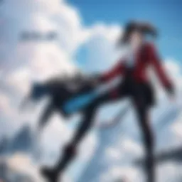 A visually stunning scene from a current anime film showcasing dynamic action.