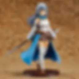 A collection of Danmachi figurines showcasing different characters.