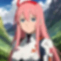 Concept art of the dystopian world in Darling in the Franxx