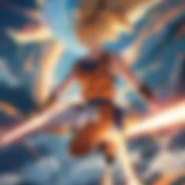 Majestic Goku Powering Up in Battle