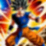 Key characters from Dragon Ball Heroes in a dynamic pose