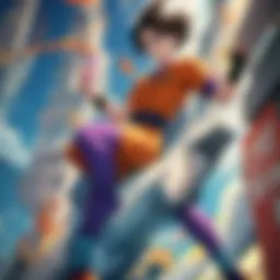 An iconic scene from the Dragon Ball universe showcasing transformation