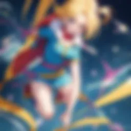 A vibrant scene from Dragon Ball Super showcasing iconic characters