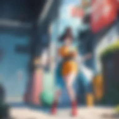 Vibrant Animation in Episode One An illustration showcasing the vibrant animation style of the episode