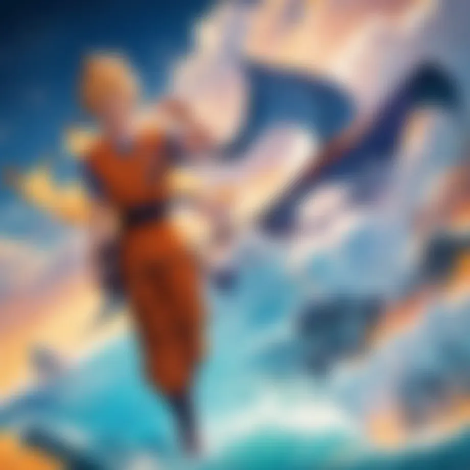 Goku in his iconic pose