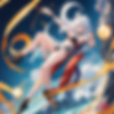 Mythical Dragon Fulfilling Desires of Valiant Lead Dragon Shenron Granting Wish to Heroic Protagonist