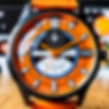 Close-Up of Unique Dragonball Watch Features Close-up of a Dragonball watch displaying its unique features and craftsmanship