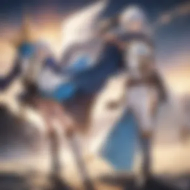 Clash of Steel under Lunar Glow Epic Sword Fight in the Moonlight