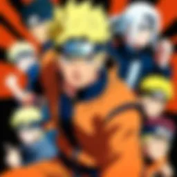 Screenshot of a popular streaming service showing Naruto episodes