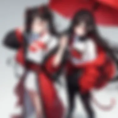 Sibling Bond: Tanjiro and Nezuko A close-up of Tanjiro and Nezuko highlighting their bond