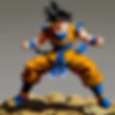 The Evolution of Goku A vibrant illustration of Goku in various forms showcasing his evolution throughout the series.