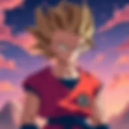A vibrant depiction of the Dragon Ball Z characters in an online streaming context
