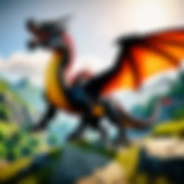 Exploring Diverse Terrains in Dragon Survival Games A detailed map showcasing various terrains in a dragon survival game