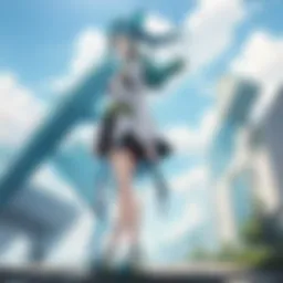 A breathtaking landscape from Eureka Seven showcasing the vibrant colors of the world