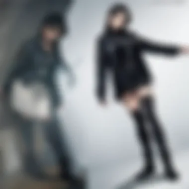Intriguing silhouette of mysterious character