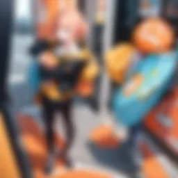 A vibrant display of popular anime titles available on Crunchyroll.