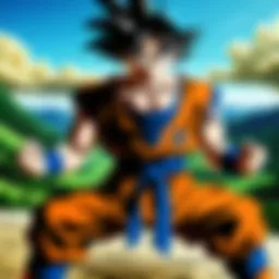 A captivating scene from Dragon Ball showcasing Goku in action.