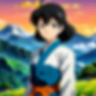 A Glimpse into Anime Adventures Visually stunning anime scene depicting adventure