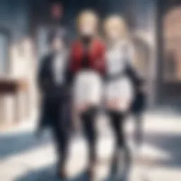 The central characters of Fullmetal Alchemist: Brotherhood showcasing their dynamic relationships.