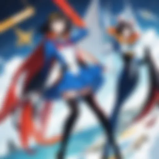 Iconic Gatchaman Team in Action