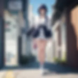 Conceptual representation of self-discovery in anime