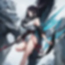 A captivating scene from Naruto Shippuden showcasing the main characters engaged in battle