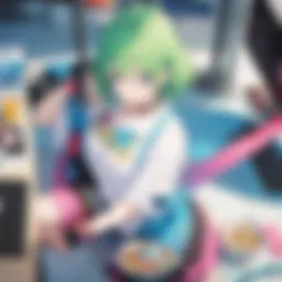 A collage of popular anime characters in vibrant colors