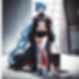 A collage of popular anime series available on Apple TV.