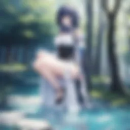 A captivating scene from an anime RPG showcasing a mystical forest.