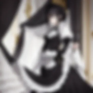 Victorian Aesthetics in The Black Butler A detailed illustration of the Victorian-inspired setting in The Black Butler
