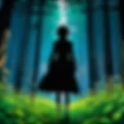 Eerie mystical forest from Dark Clover